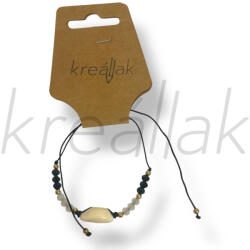  Fekete kagylós karkötő - kreallak - 800 Ft