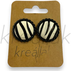  Zebra mintás fülbevaló