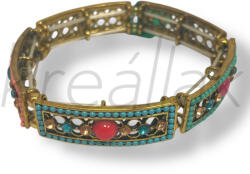  Arany színű színes köves karkötő