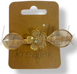  Átlátszó virágos hajcsipesz