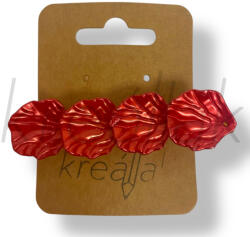  Piros kagyló hajcsipesz