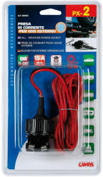 LAMPA PX-2, Szivargyújtó Aljzat, Vízálló, 15A 12/24V (0138969)