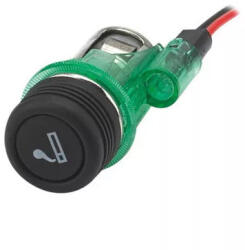 Maxspeed 12 V-os Komplett Szivargyújtó Aljzat, Világítós - Zöld (56CL007)