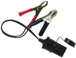 LAMPA Szivargyújtó aljzat, Akkumulátor csipeszekkel, 12/24 V (0139057)