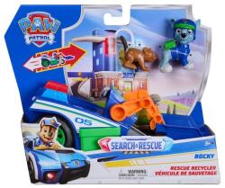 Spin Master Vehicul Paw Patrol Spin Master - Rocky Search & Rescue Rescue Recycler cu figurină (20156333) Figurina