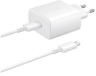 Samsung hálózati töltő Type-C aljzat (45W, PD gyorstöltő + 180cm Type-C kábel) FEHÉR (136155)