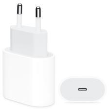 Apple hálózati töltő Type-C aljzat (20W, PD gyorstöltő, MU7V2ZM/A utód) FEHÉR (100425)