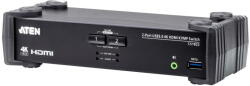 ATEN Switch KVM ATEN CS1822-AT-G, 2 porturi, HDMI, 4K Ultra HD (CS1822-AT-G)