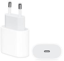 Apple hálózati töltő Type-C aljzat (20W, PD gyorstöltő, MHJE3ZM/A utód) FEHÉR (157376)