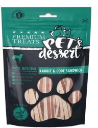  Pet's Dessert Pet's Dessert Dog Rabbit and Cod Sandwich, 80 g