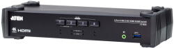 ATEN Switch KVM ATEN CS1824-AT-G, 4 porturi, HDMI 2.0, 4K Ultra HD (CS1824-AT-G)
