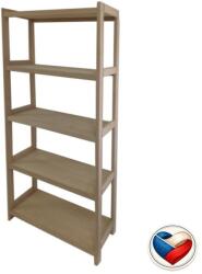 Tonap Raft din lemn de fag, 5 rafturi, 173x70x33 cm, fără finisaj (5BP70) Raft