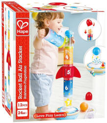 HAPE játékok Lebegő labdás toronyépítő rakéta - Hape (E0387)