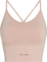 Icebreaker Merino Blend 260 Seamless Rib Strappy Tank sport melltartó Melltartóe: L / rózsaszín