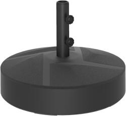 Outsunny Bază pentru Umbrelă Reumplibilă cu Apă 25kg/Nisip 30kg, pentru Tije de Umbrelă Ø36/38/48 mm, Negru | Aosom Romania (84D-401V00BK)