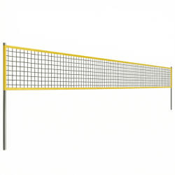 SPORTNOW Set plasă volei Portabil Set pentru volei cu stâlpi din oțel reglabili pe înălțime Geantă de transport 950 x 100 x 248 cm Negru | Aosom Romania (A71-068V00BK)