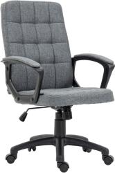 Vinsetto Scaun de Birou Rotativ cu Înălțime Reglabilă și Brațe Stil Modern 59x63x96-105, 5 cm Gri Închis | Aosom Romania (921-666V00CG)