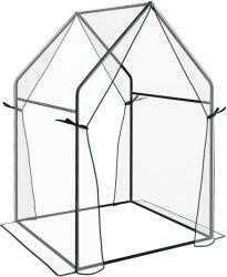 Outsunny Mini Sera Portabila 90x90x145cm cu 2 Usi cu Fermoar Transparent pentru Interior Exterior | Aosom Romania (845-955V00CR)