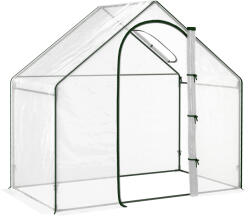 Outsunny Seră de Grădină Balcon terasă Seră pentru roșii 1, 8 lungime x 1 lățime x 1, 68 înălțime m Oțel plastic impermeabil Transparent Verde | Aosom Romania (845-154V00CR)