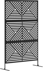 Outsunny Separator Divizor de Exterior și Spalier pentru Plante 122x45x198cm Negru | Aosom Romania (84J-042V00BK)