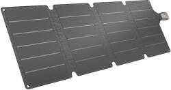 HOMCOM Încărcător Solar 36W Pliabil cu Conector Type-C, Impermeabil IP67 din ETFE, Gri | Aosom Romania (84F-007V00GY)