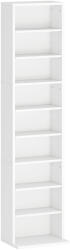 HOMCOM Unitate de Stocare pentru 260 de CD-uri/120 de DVD-uri - Alb | Aosom Romania (836-596V00WT)