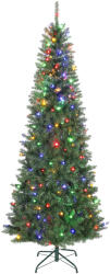 HomCom Pom de Crăciun Artificial de 210 cm cu Lumini Incorporate Albe și Colorate în 9 Moduri și 1273 Ramuri Ignifuge, Brad de Crăciun Realist și Des cu Bază Metalică Pliabilă pentru Acasă | Aosom Romania (8