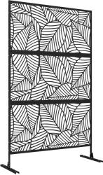 Outsunny Paravan Oțel Negru Exterior | Aosom Romania (844-746V00BK)
