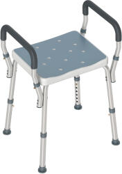 HOMCOM Scaun Reglabil de Duș cu Mânere, Multicolor | Aosom Romania (712-070V00LB)