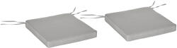 Outsunny Set de 2 perne pentru scaun/fotoliu de grădină Perne de șezut cu husă detașabilă Umplutură 5 cm Poliester Gri deschis | Aosom Romania (84B-428V00LG)