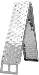 HOMCOM Rampă pentru Motociclete și Biciclete cu Sarcină Maximă 230 kg, 190x22x8 cm, Argintiu | Aosom Romania (C20-064V00SR)
