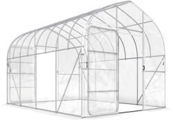 Outsunny Seră tunel cu învelitoare PO, 2 uși cu balamale, seră încălzită cu structură optimizată, transparentă | Aosom Romania (84H-544V00CR)