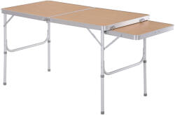 Outsunny Masa Pliabilă de Camping 5Kg, Ușor de Transportat, cu Panou Retractabil 120cm x 60cm x 40/70cm | Aosom Romania (84B-400)
