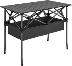 Outsunny Masă de Picnic Pliabilă și Portabilă Outsunny cu Plasă de Depozitare și Geantă pentru Transport, pentru Camping și Exterior, Negru | Aosom Romania (A20-619V00BK)