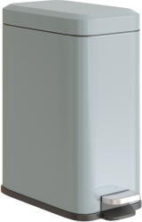 HomCom Coș de gunoi din metal, coș de gunoi, capacitate de 5 L, cu pedal, cu coș interior, Gri | Aosom Romania (851-023GY) Cos de gunoi