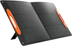 HOMCOM Încărcător Solar 100W, Pliabil, cu Port USB-A și USB-C pentru Încărcare Rapidă de Smartphone-uri și Tablete, Impermeabil IP67, Negru | Aosom Romania (84F-009V00BK)