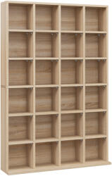 HOMCOM Mobila Biblioteca de Perete 24 Compartimente Inaltime Reglabila | Aosom Romania (831-040V80ND)