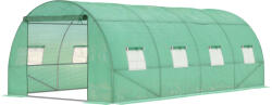 Outsunny Seră cu folie, seră walk-in, tunel din folie, seră, plastic, oțel, verde | Aosom Romania (845-145V01)