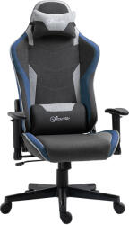Vinsetto Scaun de Gaming Ergonomic cu Cotiere, Tetieră și Înălțime Reglabile, 66x53x128-138 cm, Albastru | Aosom Romania (921-566V00BU)