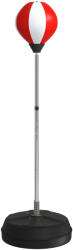 HOMCOM Sac de Box de Podea cu Înălțime Reglabilă, Mănuși de Box și Bază Umplută, 43x43x126-144 cm, Roșu | Aosom Romania (A91-059V01RD) Sac de box
