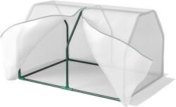 Outsunny Mini Seră Outsunny pentru grădină și balcon din plastic PE și oțel cu închidere cu fermoar, 99x71x60 cm, de culoare alb transparent | Aosom Romania (845-301)