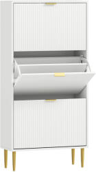 HomCom Dulap de pantofi pentru 18 perechi de pantofi cu 3 sertare rabatabile Alb | Aosom Romania (837-601V01WT) Pantofar