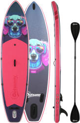 Outsunny Placă SUP Gonflabilă Adulți, 335 cm Extra-Lungă Stand Up Paddle Board cu Scaun, Vâslă Convertibilă, Platformă Antialunecare, Rucsac, Pompă, 3 Aripioare, Husă Telefon Impermeabilă, 180 kg | Aosom Roman