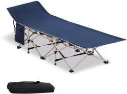 Outsunny Pat portabil, Pat de camping, pliabil, rezistent la intemperii, inclusiv geantă de transport, 190 cm x 68 cm x 52 cm, Albastru | Aosom Romania (A20-116BU)