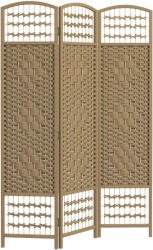 HomCom Paravan interior din lemn separator de cameră despărțitură pliabilă 3 panouri 120 x 170 cm lemn natural | Aosom Romania (830-701V01ND)