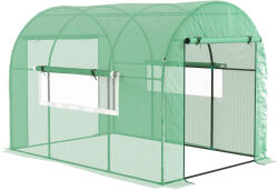 Outsunny Seră tip Tunel Walk-In 300 x 200 cm - Verde | Aosom Romania (845-958V01GN)