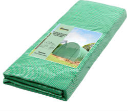 Outsunny Prelată de seră Outsunny din PE cu 12 ferestre, ușă rulantă și margini îngropate, 6x3x2 m, de culoare verde | Aosom Romania (845-382GN)