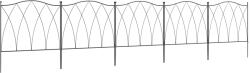 Outsunny Set Gard de Grădină cu 5 Panouri și Șnururi de Fixare, 305x62 cm, Negru | Aosom Romania (844-625V00BK)