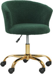 Vinsetto Scaun de birou, scaun de birou ergonomic reglabil în înălțime, scaun pivotant, picior din oțel, verde | Aosom Romania (921-679V01DG)