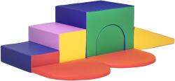 HOMCOM Set de Joacă pentru Copii 12-36 Luni cu 7 Blocuri din PU și EPE Multicolor | Aosom Romania (3D0-012V01MX)